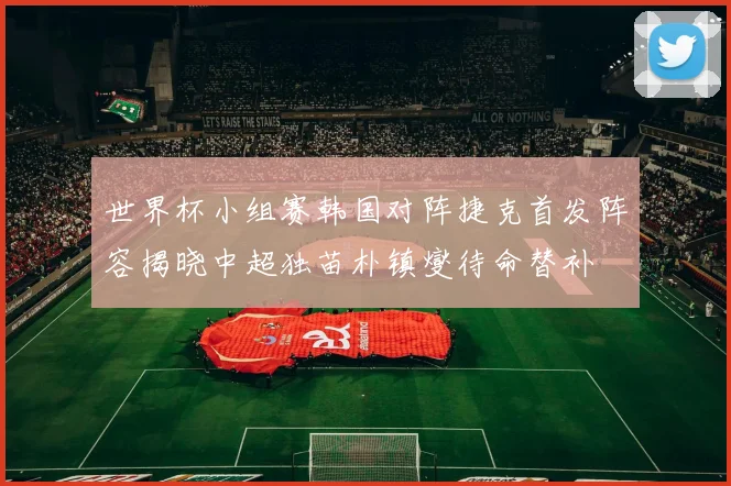 世界杯小组赛韩国对阵捷克首发阵容揭晓中超独苗朴镇燮待命替补